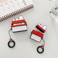 AirPod Earpod Apple 1 2 Airpods Pro 2 3 Earpods Case Earphone Snoopy Rooftop Cartoon Case