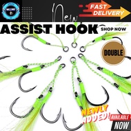 【Assist hook】Double assist hook /mata kail Micro slow fast jig/jig hook/jigging hook/fishing hook