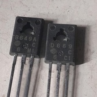 Part 2SB649 2SB 649 B649 and 2SD669 2SD 669 D669 Hitachi NOS (2pcs pair) Electrical Equipment
