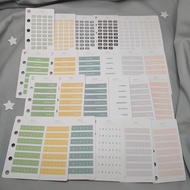 *DESTASH* Days of the Week Stickers / Days of the Week Sticker Strips Mini Sticker Sheet