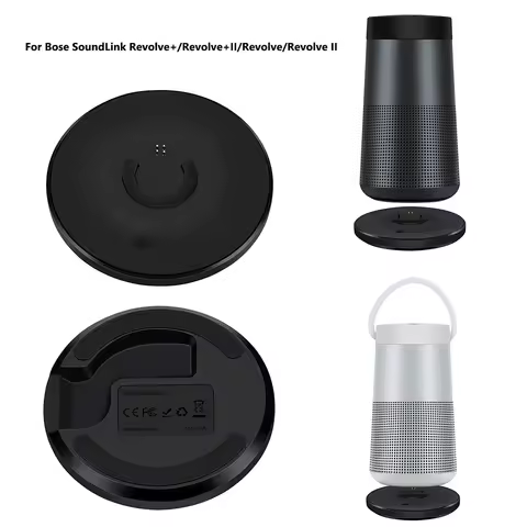 USB Speaker Charger Base DC 5V 1.5A Desktop Charging Craddle Stand for Bose SoundLink Revolve+/Revol