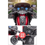 Children's Electric Motorcycle Can Sit Adult Tricycle Children Double Rechargeable Toy Car Boy Double Drive Remote Control