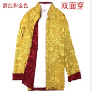 cod Men Traditional Shirt Tang Suit Embroidery Silk Satin SamFu Traditional Costumes Chinese New Yea