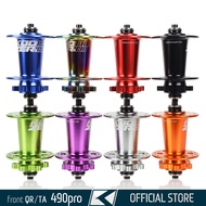 Koozer XM490pro Front MTB Bicycle Hub 5x100mm QR 9x100mm TA 15x100mm THRU 28H 32 Holes 6 Bolts Disc 