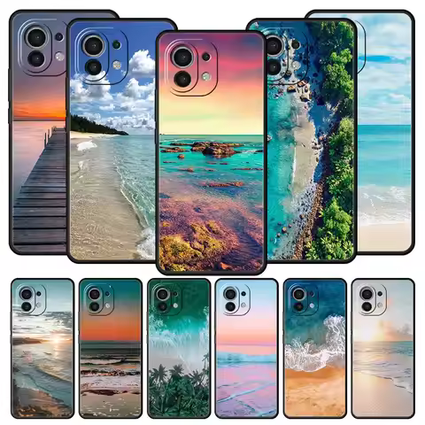 Sea blue Sky beach Phone Case For Xiaomi 13 12 11 Lite 12T 11T 10T 9T Mi Poco X5 M4 M3 X4 X3 Pro F5 