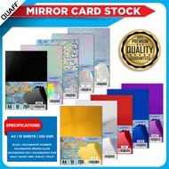 QUAFF 250GSM Mirror Cardstock A4 (10 sheets)