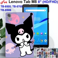 For Lenovo Tab M8 TB-8505 TB-8506 TB-8705 X F N 8" Pattern Painted Tablet Case Soft TPU Back Cover T