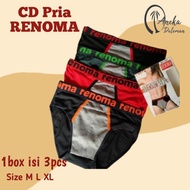 (3 Pieces/6 Pieces/12 Pieces) RENOMA Men's Panties/box Panties/Clothing Underwear