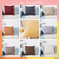 Sofa backrest pillow, office square pillow, plain pillow 45x45cm