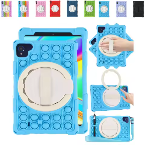 Kids Case for Teclast P80 P80H P80X P80T 8 inch Silicone Cartoon Decompression Bubble Tablet Cover w