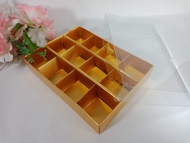 Box coklat praline sekat 12/box nastar/box mochi/dus coklat hias/ dus coklat hias/giftbox/box coklat