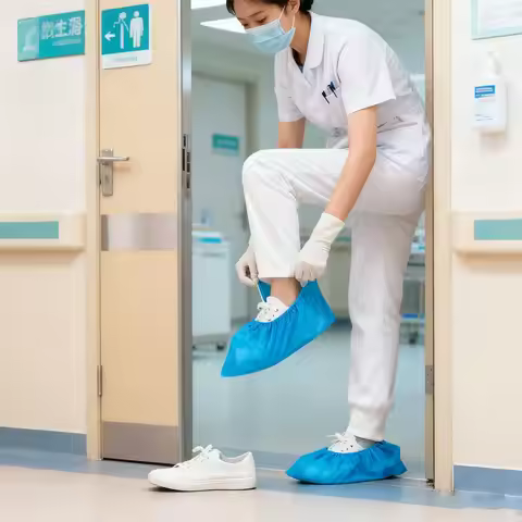 10pcs Household Supplies Foot Cover Shoe Protector Disposable Shoe Cover Dustproof Non-slip Dhoe Cov