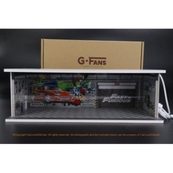 G-FANS 1: 64 FF Indoor Scene Decoration 710016 G FANS-MODELS Garage Scene Model with Light/1/64 Gara