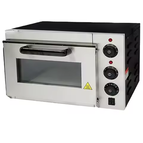 2.5KW Commercial Single-Deck Oven, Professional Baking Oven, 220V Pizza Oven, Smart Timer Function, 