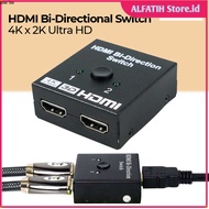 ROBOTSKY HDMI Bi-Directional Switch 2x1/1x2 3D V1.4 4K - ACDG0 - OMVA18BK