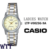 CASIO ORIGINAL LTP-V002SG-9A STAINLESS STEEL LADIES WATCH (LTP-V002SG)