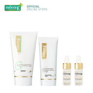 (Exclusive set) Smooth E Gold luxury medicated Set ชุดบำรุงผิวหน้า โฟมล้างหน้า Gold Foam ขนาด 4 Oz +