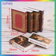 xuhaiy 6ชิ้น/เซ็ต1/12 dollhouse Miniature Book รุ่น Notebook Doll House Furniture Decor