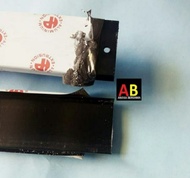 lis u aluminium 1.2cm x 5cm x 1.2cm Black Panjang 199.5cm