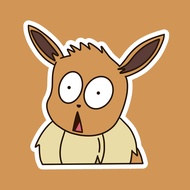 [SG🇸🇬] Eevee – The Ugly Pokemon Collection Sticker. Premium Sticker Quality