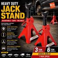 JACK STAND 3 TON 6 TON (1 PAIR) HEAVY DUTY/ ADJUSTABLE JACK STAND/ AUTOMOTIVE REPAIR EQUIPMENT/ JEK 