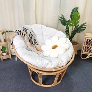 Nordic Natural Woven Rattan Armchair Lounge Chair Single Lazy Lounge Chair