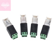 [guyumao] RJ45 to RS485 Converter RJ45 Terminal Adapter RJ45 to RS485 Adapter Crystal Head to Termin