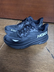 95%新 正品  Hoka Clifton 9 GTX goretex gore-tex 跑鞋 running shoes 防水 waterproof 男裝
