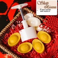 XO Mid-Autumn Festival spring press mold 50gram 4 sides shaped like a gold bar
