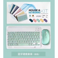 10 Inch 3 in 1 Wireless Bluetooth Keyboard Mouse Set Lightweight Portable PC Tablet IOS Android Hp
