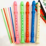 Student flute, colorful G-style 8-hole recorder flute with carrying bag and cleaning stick
