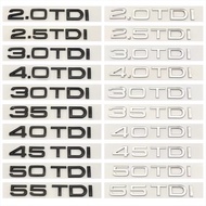 ABS 1.9 2.0 2.5 2.7 3.0 4.0 30 35 40 45 50 55 TDI Badge Emblem Car Tail Rear Trunk Sticker For Audi 
