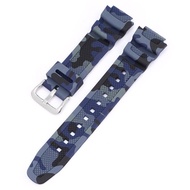 Strap for Casio G-shock AQ-S810W Rubber Watch Band AE-1000W AE-1200/1300 SGW-300 Camouflage Silicone Wrist Bracelet Accessories 18mm