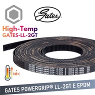 GATES Powergrip® LL-2GT E EPDM High-Temperature Synchronous Timing Belt width 6/9mm - Rubber Low Dus