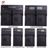NP-FC10 NPFC10 LCD RAPID DUAL CHARGER For Sony F77 F77A FX77 P2 P3 P5 P7P Cameras