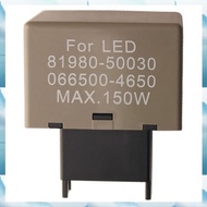 [W F S B] Car Accessories 8-Pin Electronic Flasher Relay for   LED Bulb 81980-50030 066500-4650