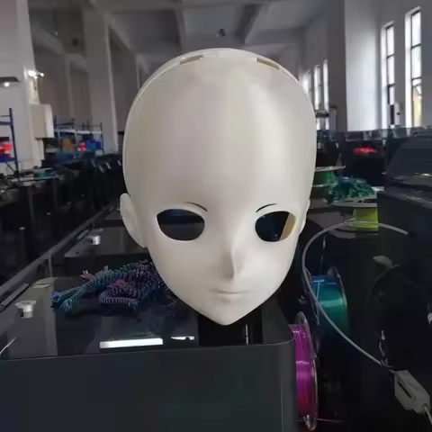 Customize Character Boy/Bily Kigurumi Half Head with Lock Anime Cosplay Kig Mask Costumes Accessorie