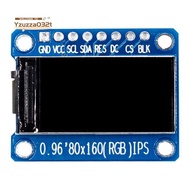 IPS RGB Display 0.96 Inch 7P SPI HD 65K Full Color LCD Module ST7735 Drive IC 80X160 (Not OLED)