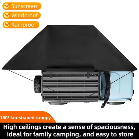 Car Roof Side Awning 180 Degree Car Roof Awning Tent For Sun Protection 180 Degree Awning Outdoor Tr
