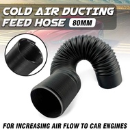 1m 75/63mm Car Engine Flexible Air Intake Hose Pipe Air Filter Intake Cold Air Vent Ducting Feed Hos