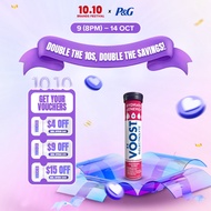 VOOST Hydrate + Energy Raspberry Burst Vitamins 12 Effervescent Tablets for Energy & to Replenish El