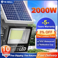 【READY STOCK】 Lampu Solar Light 2000w Solar Spotlight Outdoor Lighting lampu rayasolar Waterproof IP