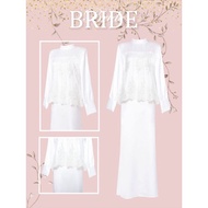 Baju Nikah Dress Peplum Baju Pengantin Baju Nikah Putih Baju Tunang