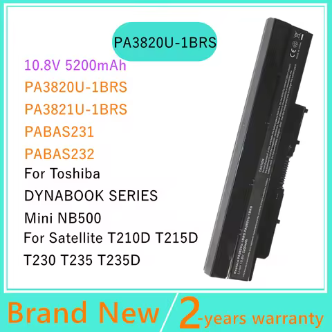 Laptop battery pa3820u-1brs PA3821U PABAS231 PABAS232 for Toshiba Satellite T210D T235 T230 Mini NB5
