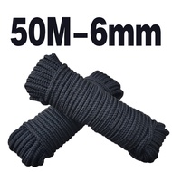 Tailored Black Nylon Rope Heavy Duty Tali Ng Duyan Matibay Makapal Tali Ng Military Duyan Roop Tie f