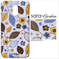 【Sara Garden】客製化 手機殼 Samsung 三星 Note8 手工 保護殼 硬殼 手繪淡紫碎花