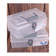 日本大創DAISO收納盒藥盒手提式透明塑料整理盒收納箱藥箱盒泰產