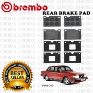 BREMBO Volvo 240 Front Rear Disc Brake Pad