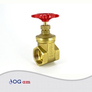 (LOG am) 1/2", 3/4",1", 1 1/4", 1 1/2" Full Brass PN16 Gate Valve