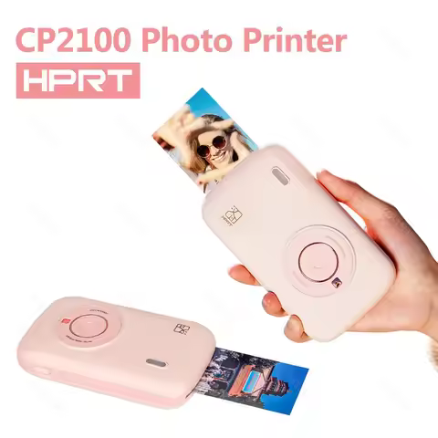 HPRT CP2100 Portable Photo Printer Portable Mini Color HD Bluetooth Wireless Connection Travel Photo
